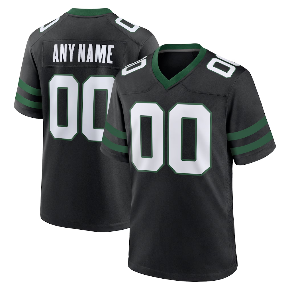Punc Custom NY.Jets Legacy Black Alternate Game Stitched Jerseys