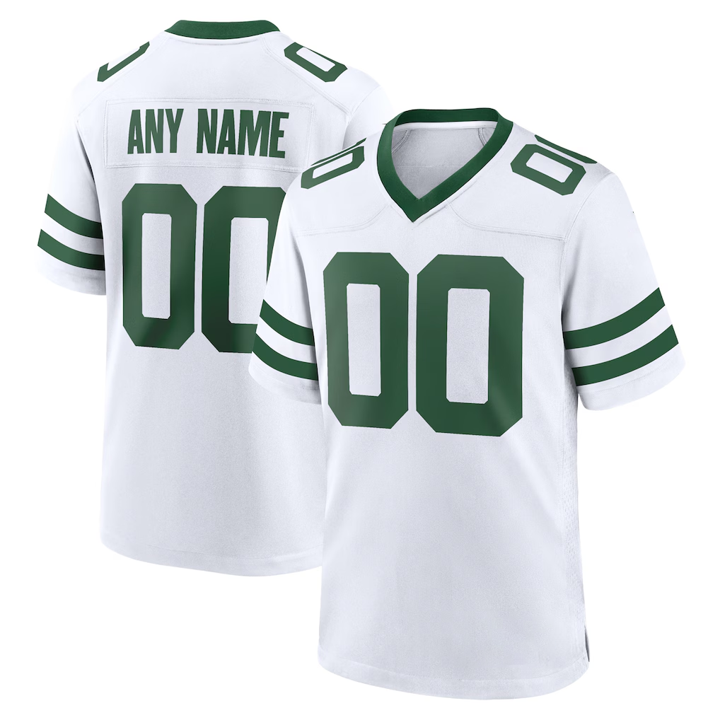 Punc Custom NY.Jets Legacy White Alternate Game Stitched Jerseys