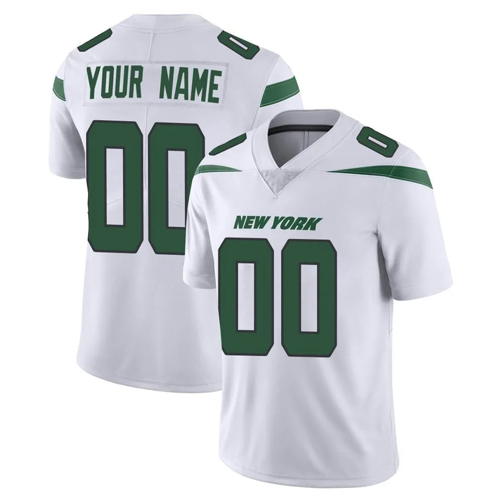 Punc Custom NY.Jets White Spotlight Limited Vapor Home Game Any Name & Numbers Stitched Jerseys