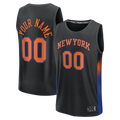 Punc Custom NY.Knicks  Black Fast Break Jerseys - Icon Edition