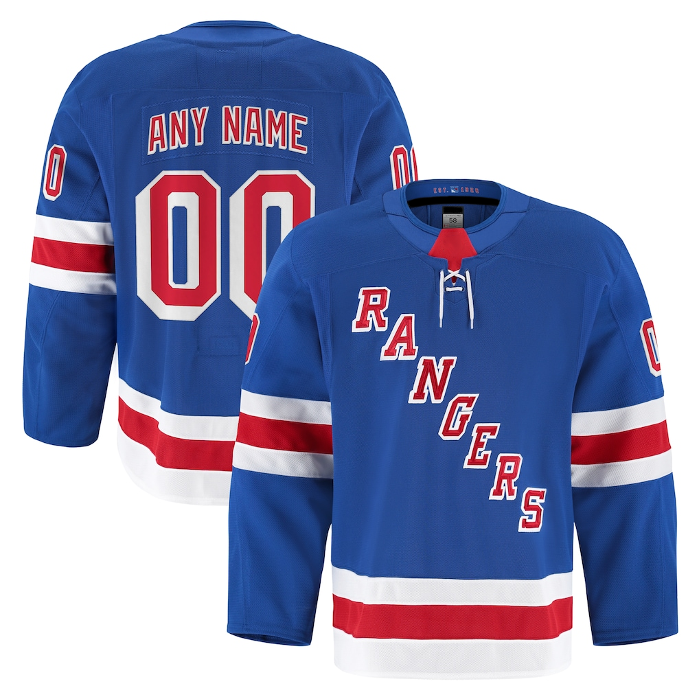 Punc Custom NY.Rangers Royal Home Authentic Pro Jerseys