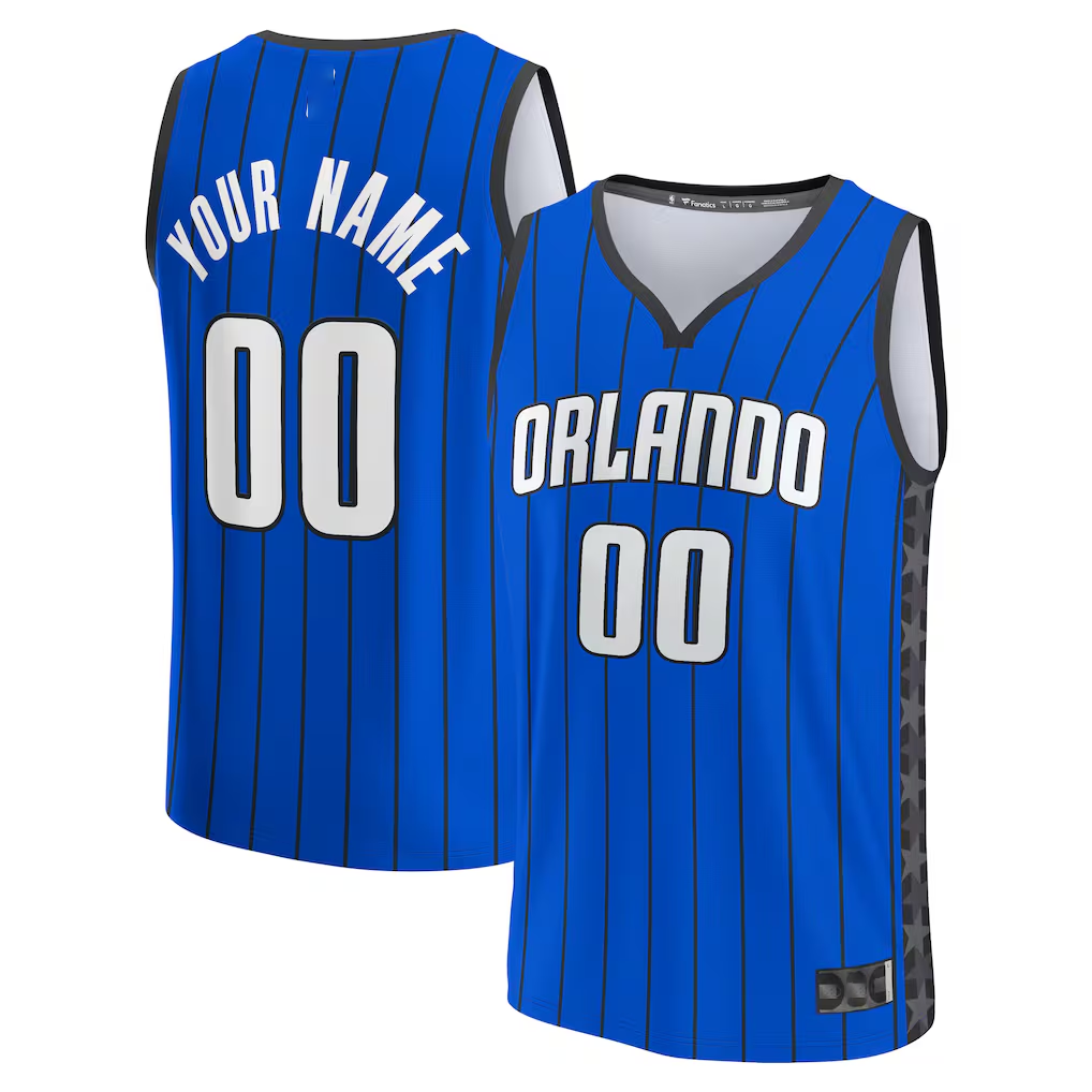 Punc Custom O.Magic Blue Fast Break Jerseys - Statement Edition