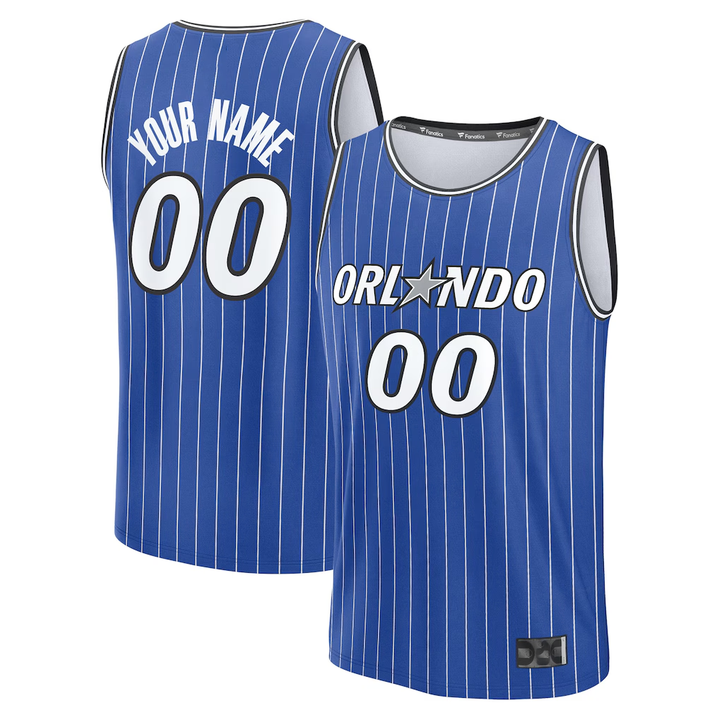Punc Custom O.Magic Blue Fast Break Replica Jerseys - Icon Edition