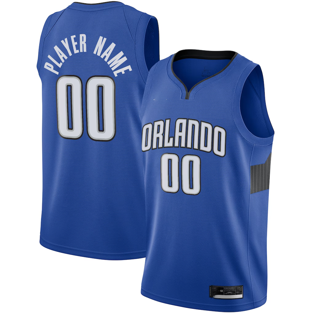 Punc Custom O.Magic Blue Swingman Jerseys - Statement Edition