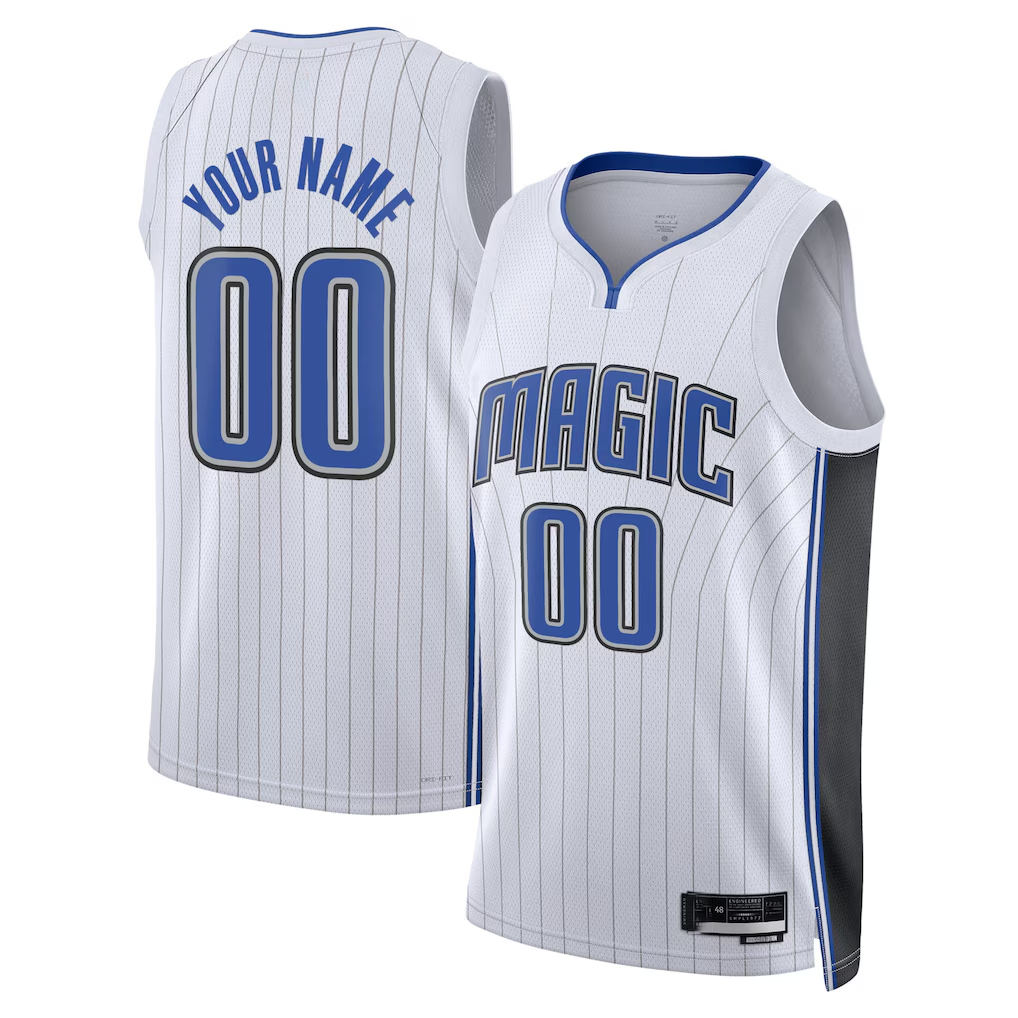 Punc Custom O.Magic White Swingman Jerseys - Association Edition