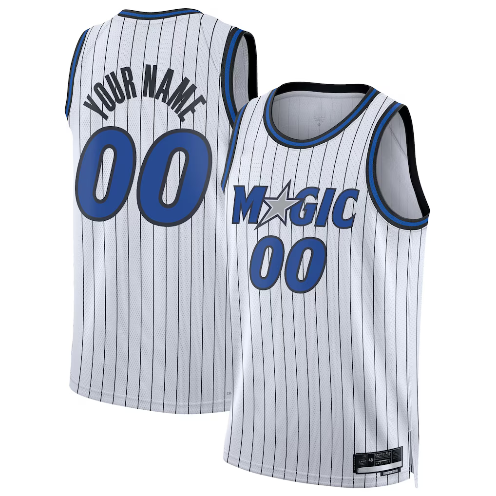 Punc Custom O.Magic White Swingman Jerseys - Association Edition
