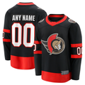 Punc Custom O.Senators Black Home Breakaway Jerseys