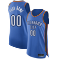 Punc Custom OC.Thunder Blue Authentic Stitched Jerseys - Icon Edition