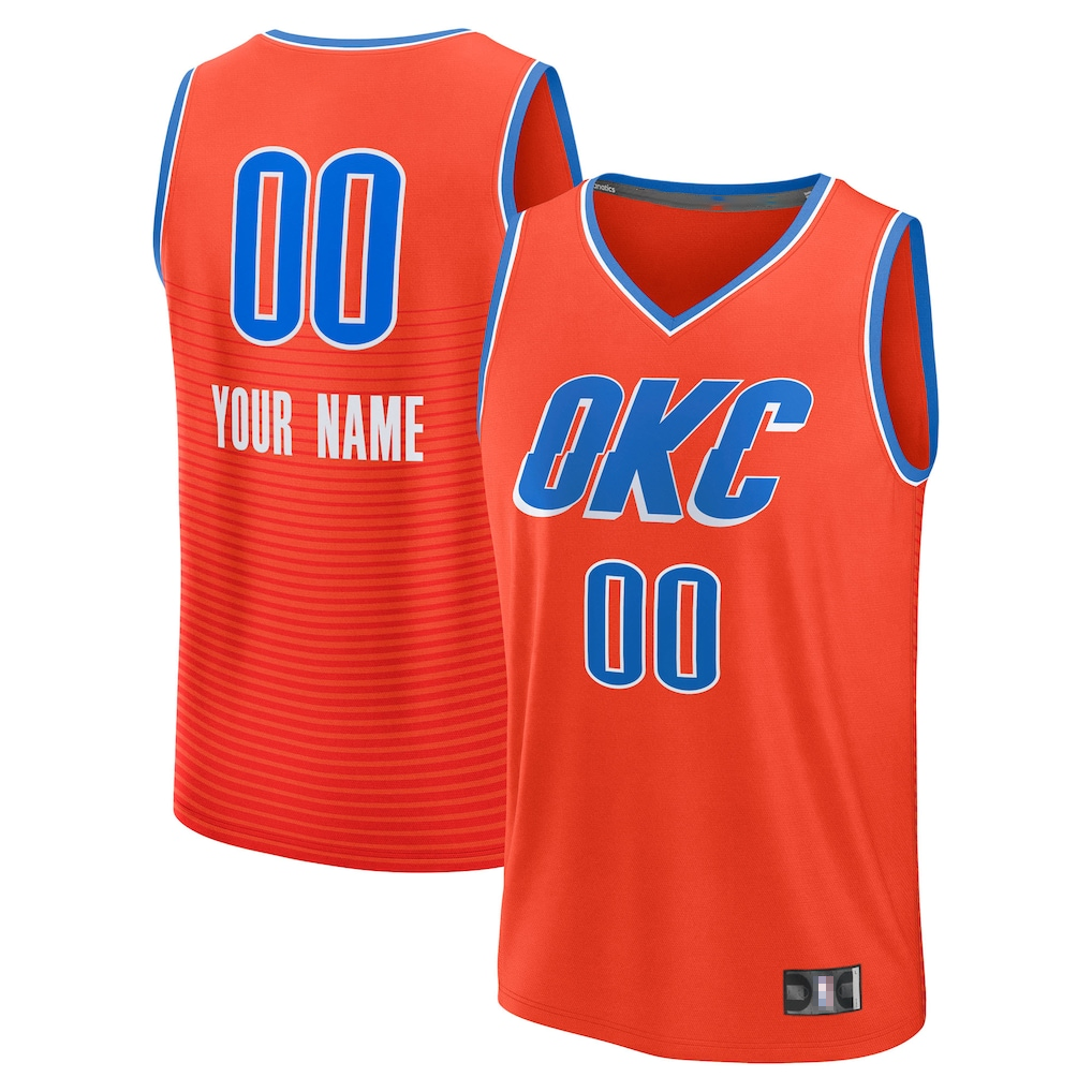 Punc Custom OC.Thunder Orange Swingman Stitched Jerseys - Icon Edition
