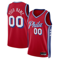 Punc Custom P.76ers Red 202223 Swingman Jerseys - Statement Edition