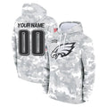 Punc Custom P.Eagles Arctic Camo Salute to Service Pullover Hoodies Limited Game Any Name & Numbers Stitched Jerseys