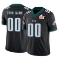 Punc Custom P.Eagles Black Limited Vapor F.U.S.E. Super Bowl LIX Home Game Any Name & Numbers Stitched Jerseys