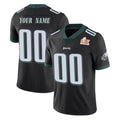 Punc Custom P.Eagles Black Limited Vapor Untouchable Super Bowl LIX Home Game Any Name & Numbers Stitched Jerseys