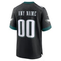 Punc Custom P.Eagles Black Stitched Alternate Game Stitched Jerseys