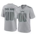 Punc Custom P.Eagles Gray Atmosphere Fashion Home Game Any Name & Numbers Stitched Jerseys