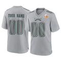 Punc Custom P.Eagles Gray Atmosphere Fashion Super Bowl LIX Home Game Any Name & Numbers Stitched Jerseys