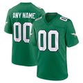 Punc Custom P.Eagles Kelly Green Alternate Stitched Jerseys