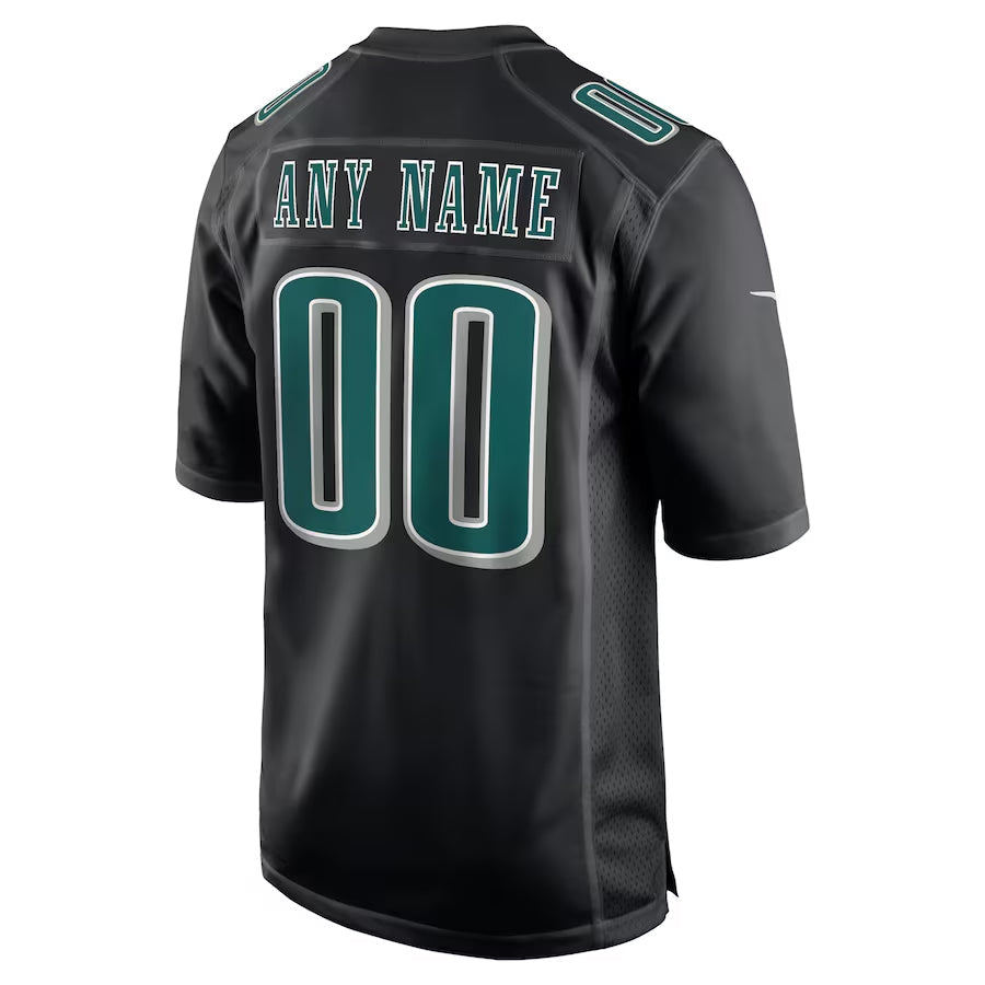 Punc Custom P.Eagles Midnight Black Fashion Game Stitched Jerseys