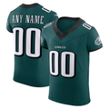 Punc Custom P.Eagles Midnight Green Team Vapor F.U.S.E. Elite Stitched Jerseys