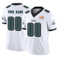 Punc Custom P.Eagles White Limited Vapor F.U.S.E. Super Bowl LIX Home Game Any Name & Numbers Stitched Jerseys