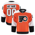 Punc Custom P.Flyers Orange Home Authentic Pro Jerseys
