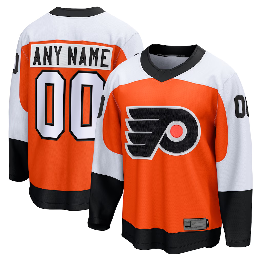 Punc Custom P.Flyers Orange Home Breakaway Jerseys