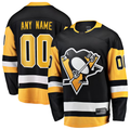 Punc Custom P.Penguins Black Home Breakaway Jerseys
