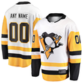 Punc Custom P.Penguins White Away Breakaway Jerseys