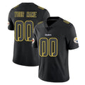 Punc Custom P.Steelers Black Impact Limited Home Game Any Name & Numbers Stitched Jerseys