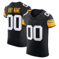 Punc Custom P.Steelers Black Vapor F.U.S.E. Elite Stitched Jerseys