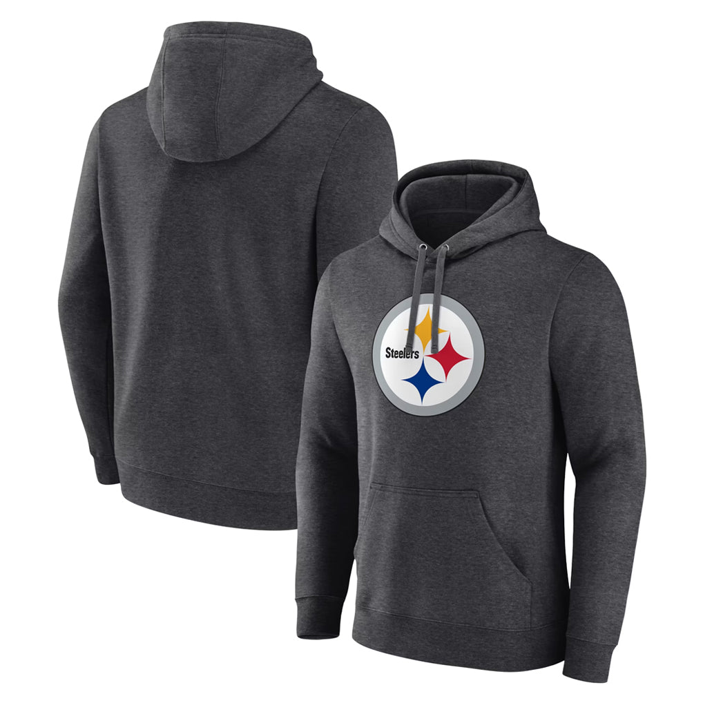 Punc Custom P.Steelers Gray Pullover Hoodies Limited Any Name & Numbers  Stitched Jerseys