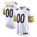 Punc Custom P.Steelers White Home Game Stitched Jerseys