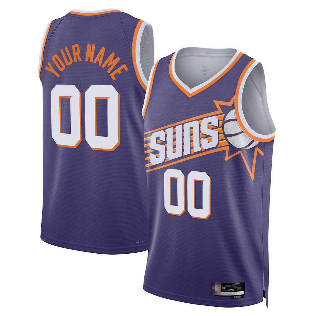 Punc Custom P.Suns Purple Swingman Jerseys - Icon Edition