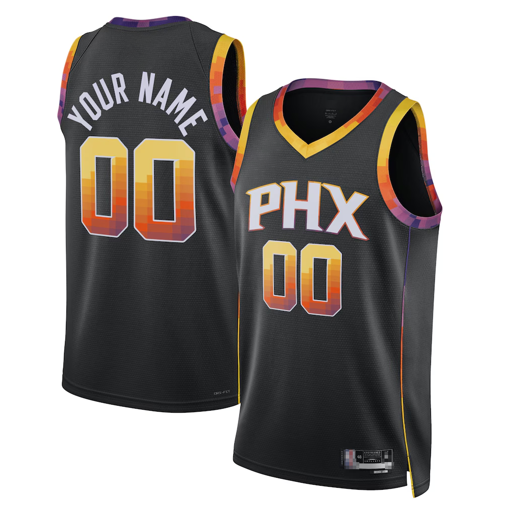 Punc Custom P.Sunss Black 2022-2023 Swingman Jerseys - Statement Edition