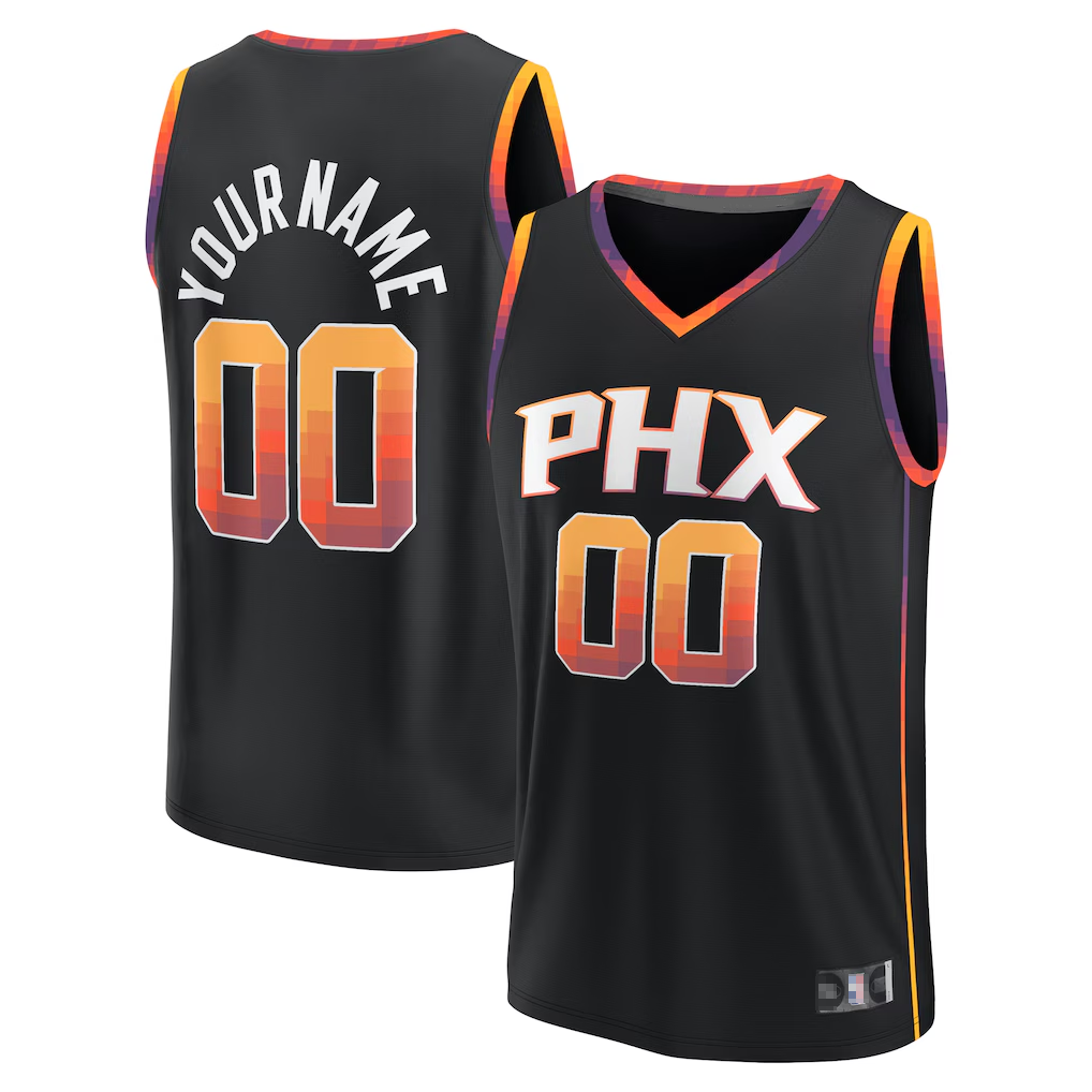 Punc Custom P.Sunss Fanatics Black Fast Break Replica Jerseys - Statement Edition