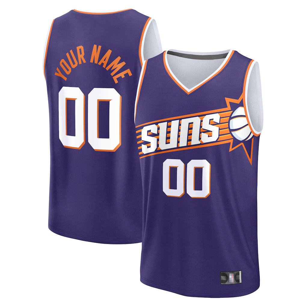 Punc Custom P.Sunss Fanatics Purple Fast Break Jerseys - Icon Edition