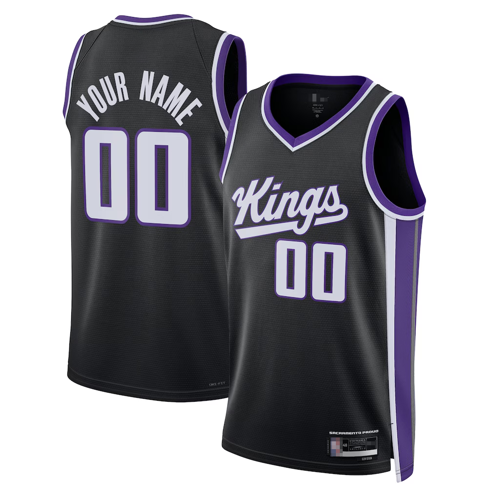 Punc Custom S.Kings Black Swingman Jerseys - Icon Edition