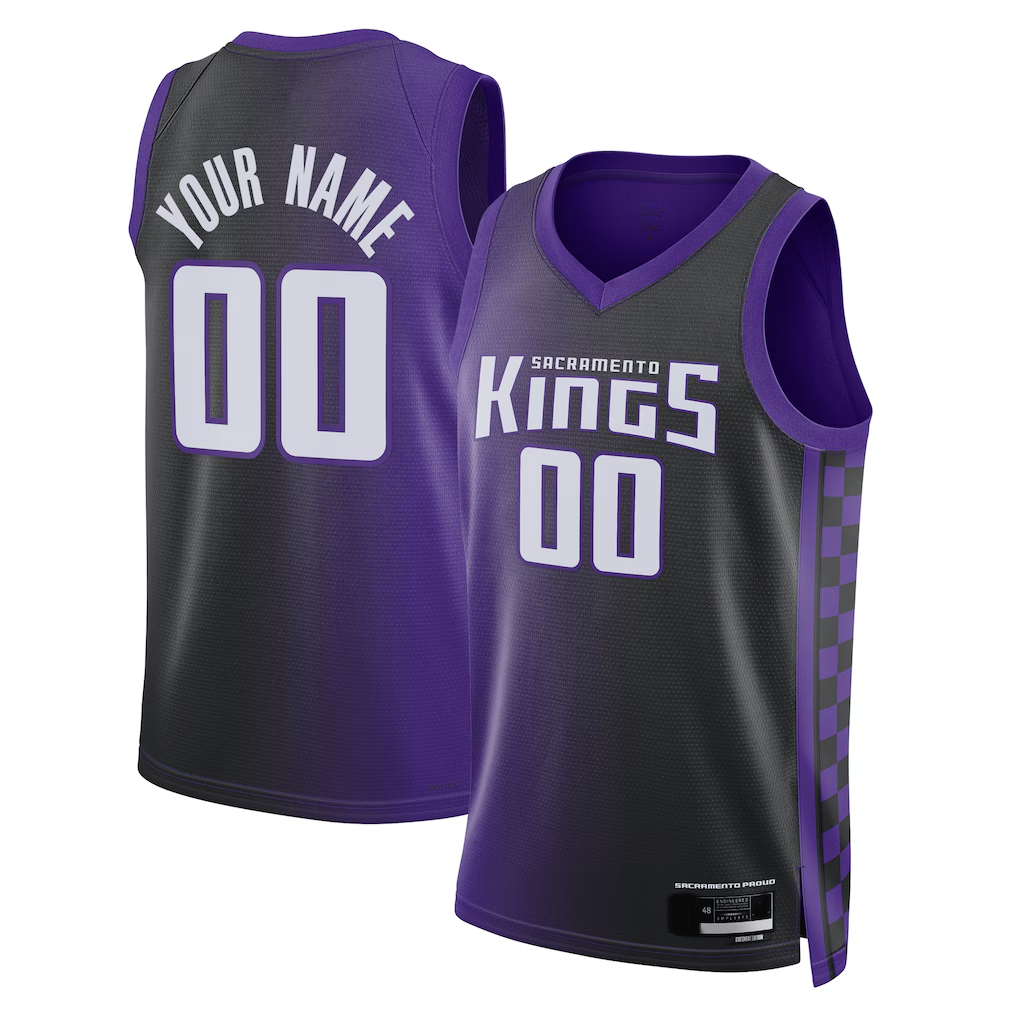 Punc Custom S.Kings Purple Swingman Jerseys - Statement Edition