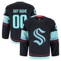 Punc Custom S.Kraken Navy Home Authentic Pro Jerseys