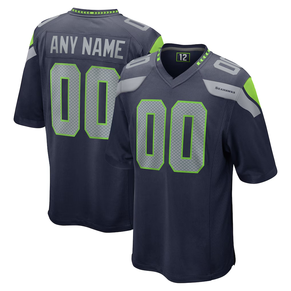 Punc Custom S.Seahawks College Navy Game Stitched Jerseys