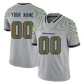Punc Custom S.Seahawks Grey Limited 2025 Rivalries Collection Home Game Any Name & Numbers Stitched Jerseys