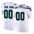 Punc Custom S.Seahawks White Limited Vapor F.U.S.E. Home Game Any Name & Numbers Stitched Jerseys