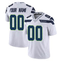 Punc Custom S.Seahawks White Limited Vapor Untouchable Home Game Any Name & Numbers Stitched Jerseys