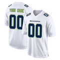Punc Custom S.Seahawks White Tundra Fashion Home Game Any Name & Numbers Stitched Jerseys