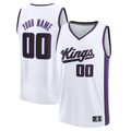 Punc Custom S.kings Fanatics White Fast Break Jerseys - Association Edition