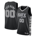 Punc Custom SA.Spurs Black 2022-2023 Swingman Jerseys - Statement Edition