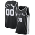 Punc Custom SA.Spurs Black Swingman Jerseys - Icon Edition
