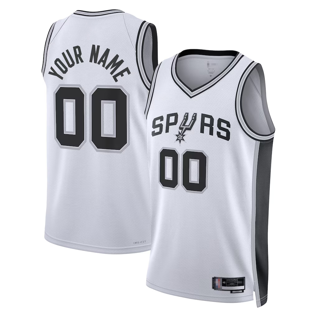 Punc Custom SA.Spurs White Swingman Jerseys - Association Edition