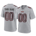 Punc Custom SF.49ers Gray Atmosphere Fashion Home Game Any Name & Numbers Stitched Jerseys