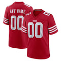 Punc Custom SF.49ers Red Game Home Any Name & Numbers Stitched Jerseys